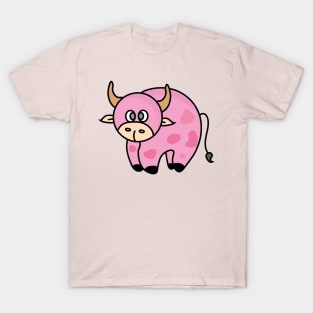 Strawberry Cow Costume Cute Design Ideas Cartoon T-Shirt